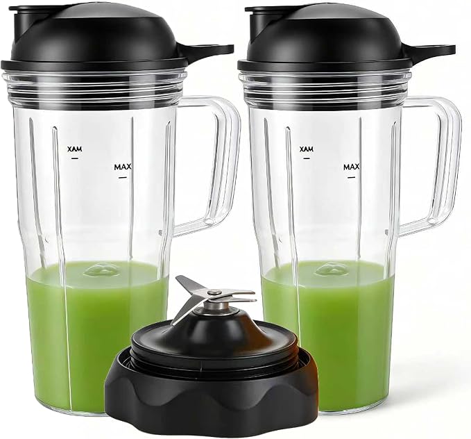 Replacement Blender Combo Easy Twist Extractor Blade with Juicer personal jar 24oz handle cup and to go lid,Compatible with nutribullet Full-Size Blender Combo 1200W:NBF50500/NBF50500IN