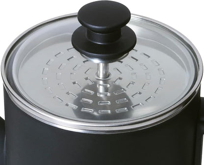 Presto 02815 12-Cup Cordless Coffee Percolator - Stainless Steel, Modern Design, Easy Pour Spout, Stay-Cool Handle, Matte-Black