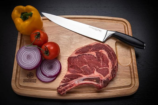Mundial Titan Series 10" Chef’s Knife – High-Carbon Stainless Steel Blade, Fully Forged Professional Kitchen Knife, Ergonomic Black Handle, NSF