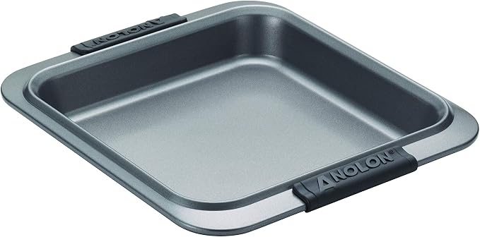 Anolon Advanced Nonstick Baking Pan / Nonstick Cake Pan, Square - 9 Inch, Gray