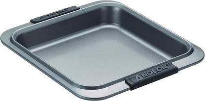Anolon Advanced Nonstick Baking Pan / Nonstick Cake Pan, Square - 9 Inch, Gray
