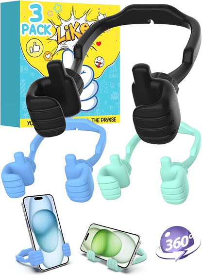 Teens Boys Adults Kids Dad Gifts for Fathers Day: Thumbs Up Lazy Phone Stand Cell Phone Holder for Desk Funny Gift for Teenager Girl Men Women Cool Gadgets Stuff Stocking Stuffers Birthday Gifts Ideas