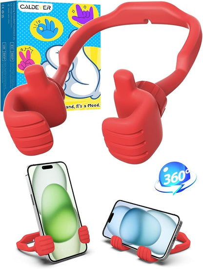 Gifts for Teens Girls Women Mom Wife Cell Phone Holder: Adjustable Thumbs Up Phone Stand Gift for Kids Adults Women Teenage Men Boy Grandma Funny Gadgets Trend Stuff Ideas Stocking Stuffer Gift