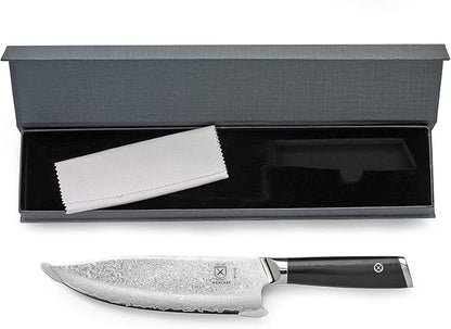 Mercer Culinary M13795 Premium Grade Super Steel, 8-Inch The Hunter Chef's Knife, G10 Handle