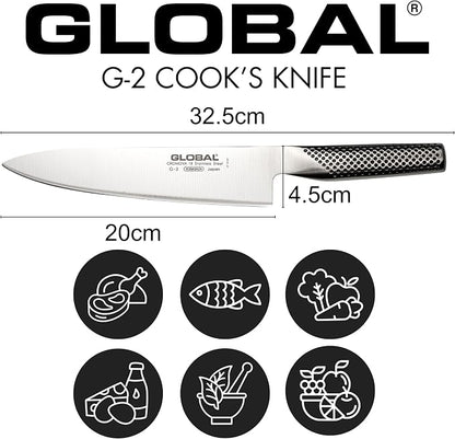 Global - 8 inch, 20cm Chef's Knife,Silver