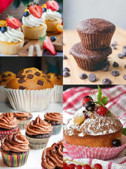 Walooza Nonstick 6-Cup Muffin Pan, Carbon Steel Cupcake Baking Tray, Small Cheesecake Pan for Toaster Oven, Easy Clean & Dishwasher Safe