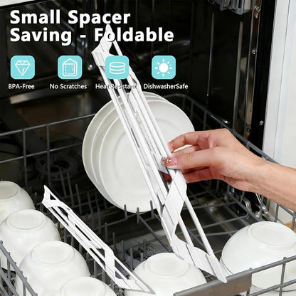 Credon Triangle Roll Up Dish Drying Rack, Foldable Anti-Slip Kitchen Sink Drainer Organizer, Silicone Coated Stainless Steel Frame, Multipurpose Over Sink Corner Caddy for Space Saving (White)