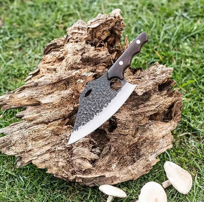 COOLINA The Favorite 4 Knife Set - Viking-Inspired Kitchen Knives for Chefs & Home Cooks, Includes Promaja Chef's Knife, Lixy Cleaver, Machado Butcher Knife, and Gator Utility Knife