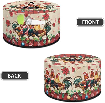 Christmas Slow Cooker Dust Cover with Pocket 6-8 qt Crock for Pot Keep Small Kitchen Appliance Clean Kitchen Home Accessories Decor Cover