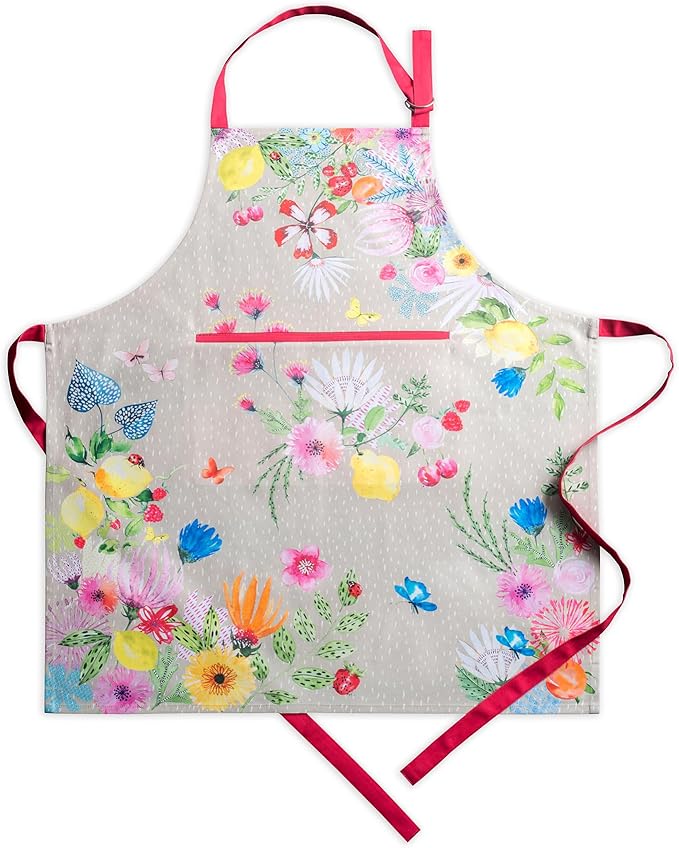 Maison d' Hermine 100% Cotton Apron for women with Pocket Kitchen Chef Apron for Men Cooking Spring Summer