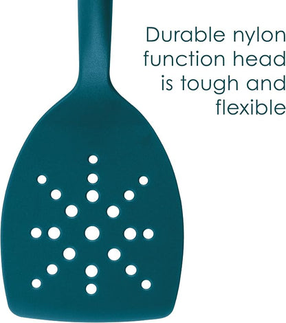 Rachael Ray Gadgets Lazy Tools Nonstick Kitchen/Cooking Utensil Set, 6 Piece, Teal