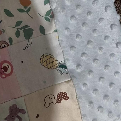 7PCS 18" x 22" Quilting Fat Quarters Fabric Bundles, for Sewing Crafting,Print Floral Striped Polka Dot 100% Cotton Gingham Fabric (Yellow, 18" x 22")