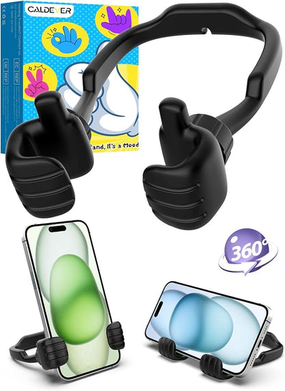 Gifts for Teens Boys Girls Adults Fathers Day: Thumbs Up Lazy Phone Stand Cell Phone Holder for Desk Kids Teenage Tween Men Women Stocking Stuffers Funny Cool Gadget Birthday Ideas Husband Dad Gifts