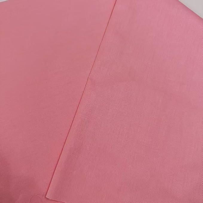 Light Weight Natural Cotton Fabric by the Yard DIY Making Supplies Quilting Patchwork Fabric Fat Quarter Bundles DIY for Quilting Cotton Patchwork Cushions (Dark Pink, 1 Yard)