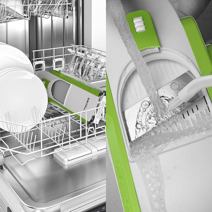 Safe Mandoline Slicer for Kitchen, Vegetable & Food Cutter & Thickness Adjustable 0.1-8 mm. Easy to Clean, Storage, Kitchen Faster Slice Artifact (Only Slice, Green)