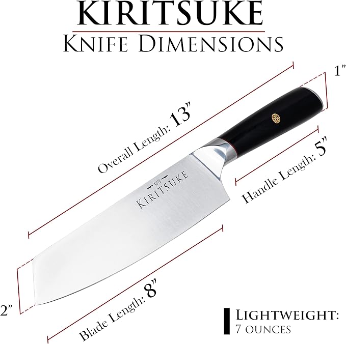 Professional Chef Knife 8 Inch Kitchen Knife - Premium Ergonomic Ultra Sharp High Carbon German Stainless Steel - Pakkawood Handle Chef's Knives