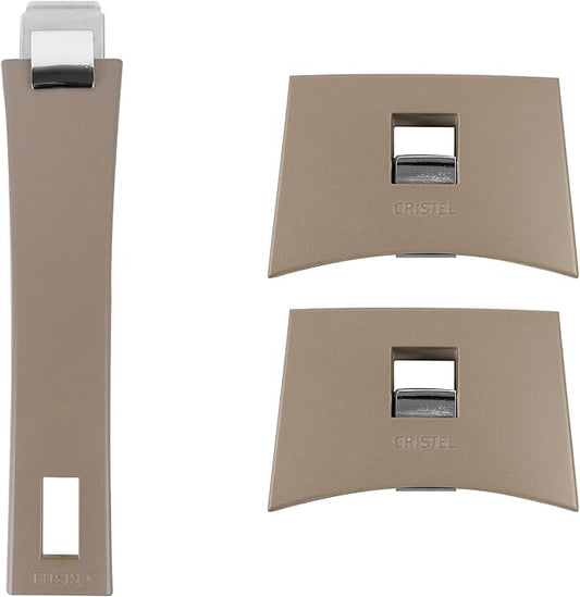 Cristel Mutine Plmat Side Handle, Taupe