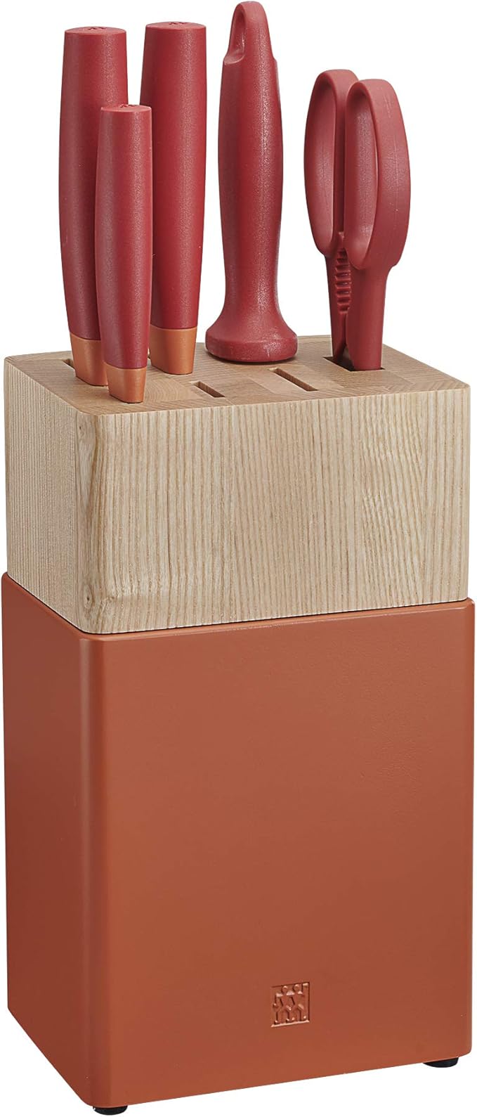 ZWILLING Now S 6-pc Knife Block Set-Granada Orange