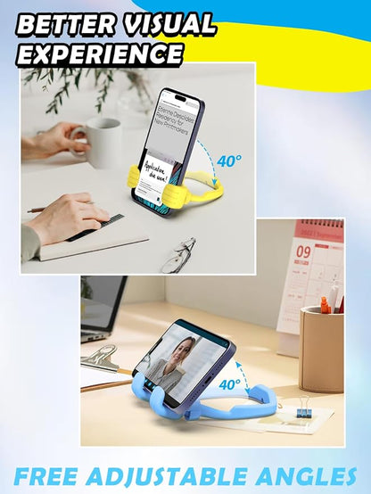 Graduation Gifts for Teens Girls Boys Kids Cell Phone Stand: UPGRADE Adjustable Thumbs Up Lazy Phone Holder for Desk Cool Gadgets Fun Birthday Gift Idea for Son Daughter Stocking Stuffers Cute Things