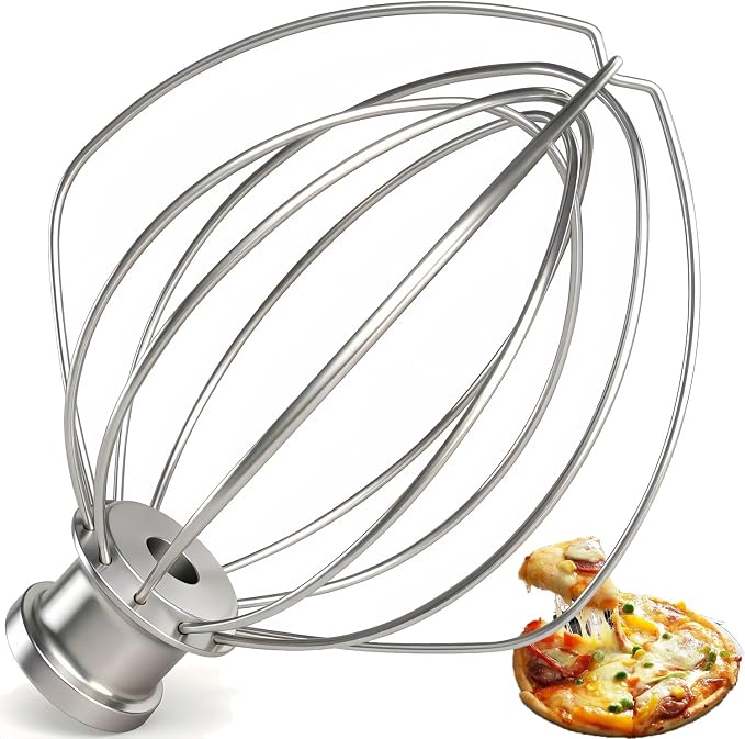 [Upgrade] K45WW Full-body Stainless Steel Wire Whip for KitchenAid, Fit Kitchenaid 4.5 and 5-Quart Tilt-Head Stand Mixer, Food Grade Stainless Steel Attachment, Healthier, Rust free, More Durable