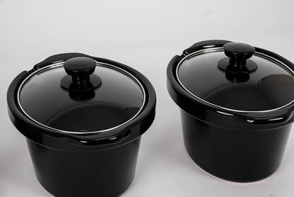 CULINARY CHEF, Triple Slow Cooker, Buffet Server 2.5qt x 3 Pot, Food Warmer – Stainless