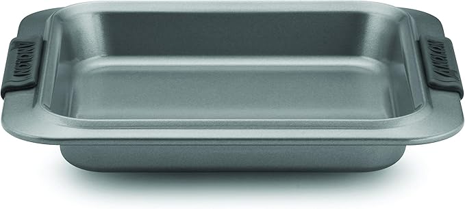 Anolon Advanced Nonstick Baking Pan / Nonstick Cake Pan, Square - 9 Inch, Gray