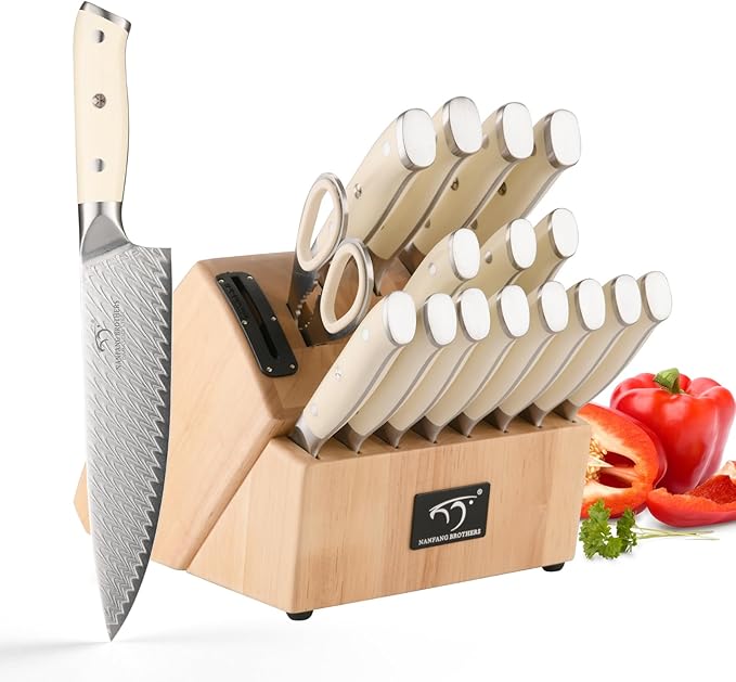 NANFANG BROTHERS Damascus + VG10 Knife,69 Layers, Sharp,Multi-functional,Cooking Utensils,Cutting Meat,Vegetables,Fruits,Home Use,Commercial