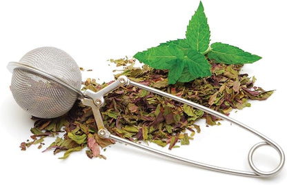 HIC Kitchen Snap Ball Tea Infuser, 18/8 Stainless Steel, For Loose Leaf Tea and Mulling Spices