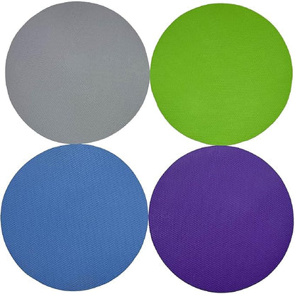 4 Pack Rubber Jar Opener Grippers, 4.9 Inch Round Bottle Opener, Jar Opener for Seniors with Arthritis (Blue,Grey,Green,Purple)