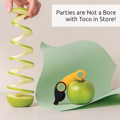 OTOTO New TOCO - Apple Peeler, Slicer & Corer- Heavy Duty - Easy and Safe to Use Fruit Cutter - Upgraded Apple Slicer - Corer, Cutter, Wedger Tool - Thin Apple Slicer - Cut Spiral Apple Slices