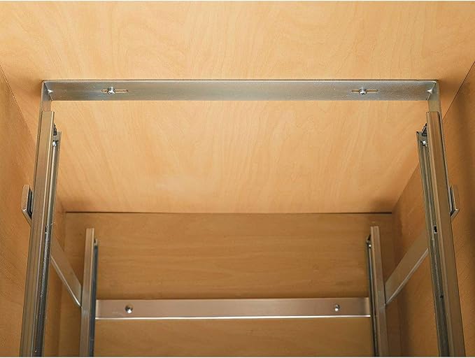 Rev-A-Shelf 5WB2-2122-CR 21 in. W x 22 in. D Base Cabinet Pull-Out 2-Tier Wire Basket, Chrome