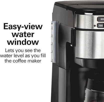 Hamilton Beach 12 Cup Programmable Coffee Maker, FrontFill Drip Coffee Maker