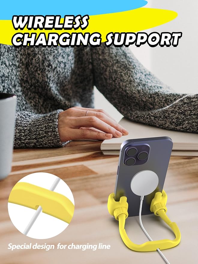 Graduation Gifts for Teens Girls Boys Kids Cell Phone Stand: UPGRADE Adjustable Thumbs Up Lazy Phone Holder for Desk Cool Gadgets Fun Birthday Gift Idea for Son Daughter Stocking Stuffers Cute Things