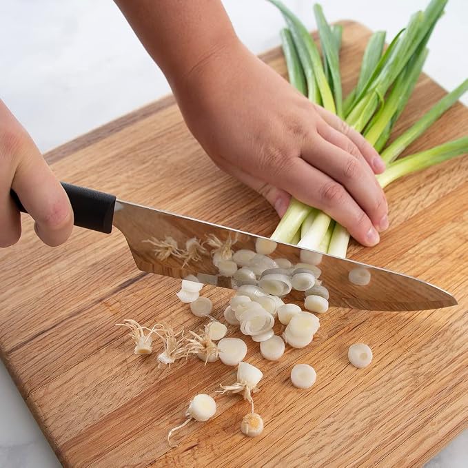 Rada Cutlery French Chef Knife (W231), 8.5" Stainless Steel Blade, Black Handle, Pack of 2