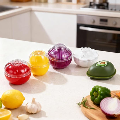 Onion Storage, Avocado Saver Keeper, Reusable Tomato Lemon Holder Storage Container (Lemon Saver)