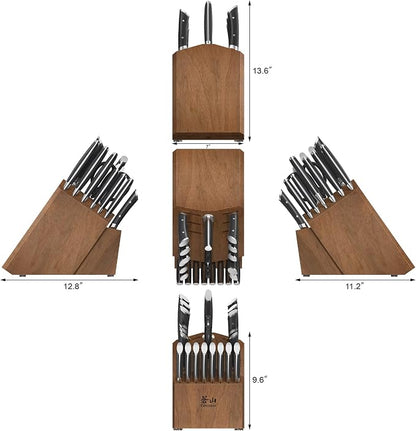 Cangshan HELENA Series German Steel Forged Knife Block Set (23-Piece, Black)