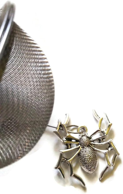 Spider Tea Infuser with Chain Charm for Brewing Loose Dried Leaves - Fun Housewarming Gift