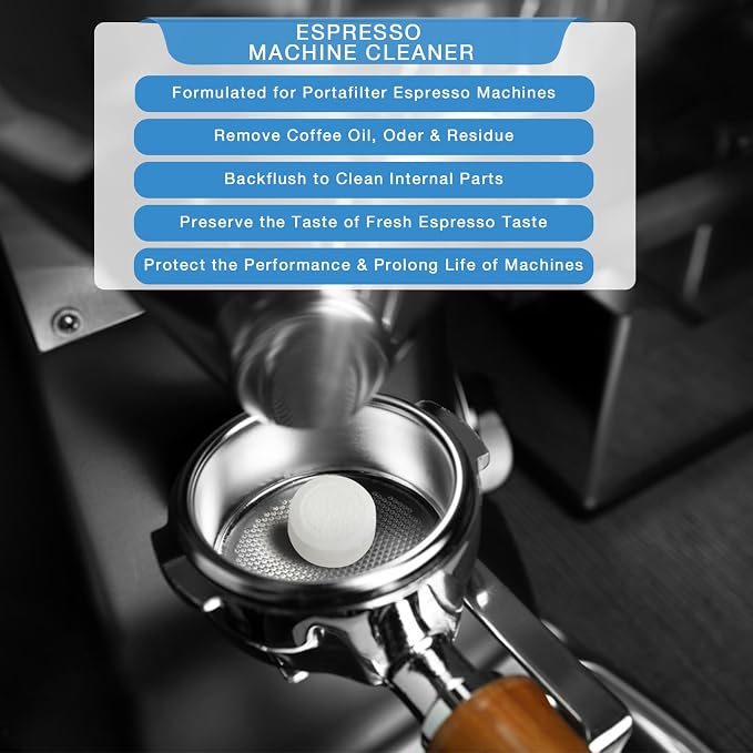 20 Count Coffee Machine Cleaning Tablets, Descaling, Backflush Oil,Limescale & Mineral Deposits Remover Tabs for Espresso Machine, Multi Cup, Pod, Single Serve
