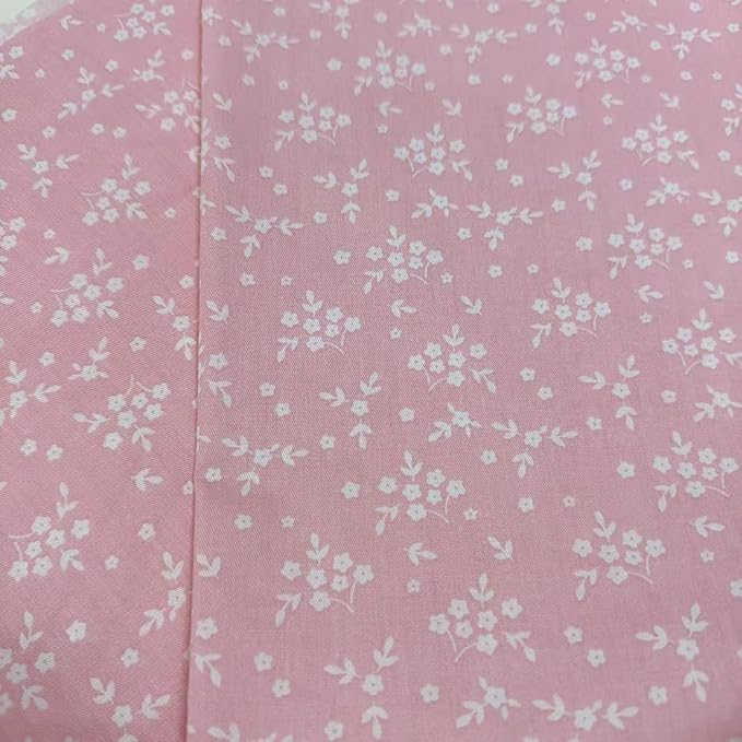7Pcs 20" x 20" Cotton Fabric DIY Making Supplies Quilting Patchwork Fabric Fat Quarter Bundles DIY for Quilting Cotton Patchwork Cushions (Love Flower, 20 x 20 inches)