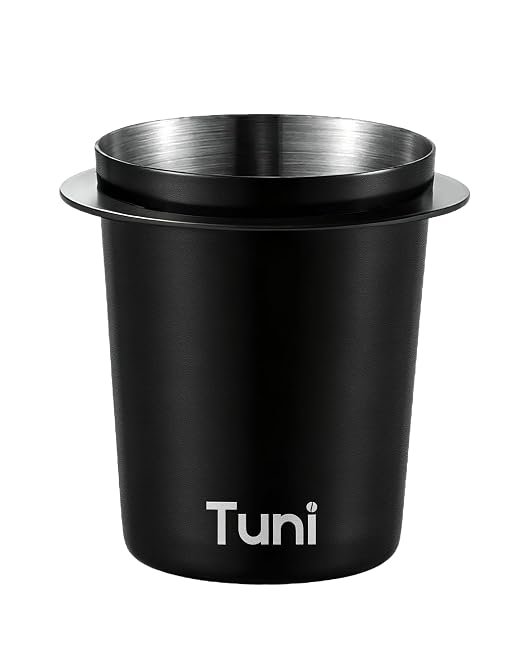 Tuni 58mm Dosing Cup, Stainless Steel Coffee Bean Dosing Cup