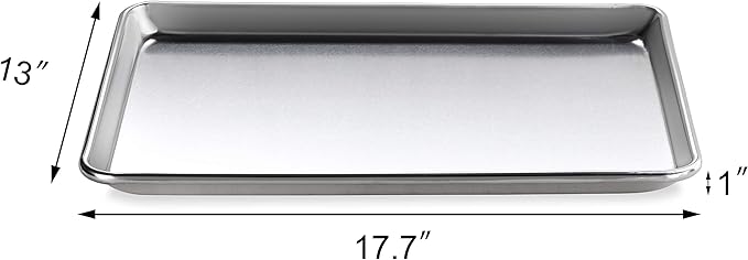 New Star Foodservice Commercial 18-Gauge Aluminum Sheet Pan & Silicone Baking Mat (13 by 18-Inch (Half Size))