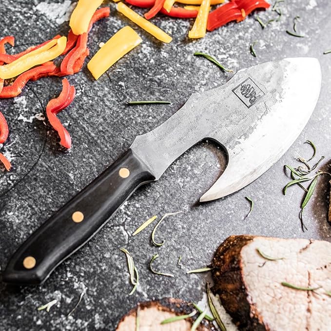 COOLINA The Favorite 4 Knife Set - Viking-Inspired Kitchen Knives for Chefs & Home Cooks, Includes Promaja Chef's Knife, Lixy Cleaver, Machado Butcher Knife, and Gator Utility Knife