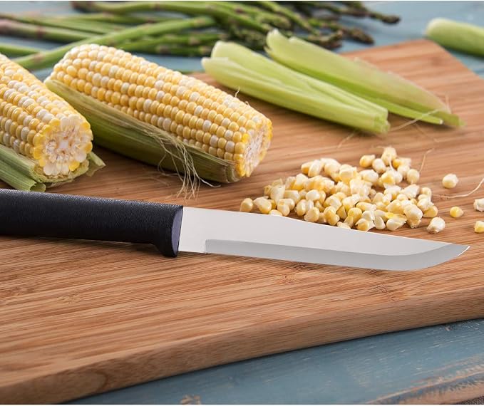 Rada Cutlery Wedding Register Gift Set (G204), 4-Piece Knife Set, Stainless Steel Blades, Black Handle
