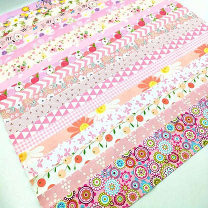 80 Pcs Jelly Roll Fabric Strips for Quilting Sewing,2.6x20 Inch Precut Cotton Floral Fabric Strips Bundles, Perfect Quilting for Sewing Pink