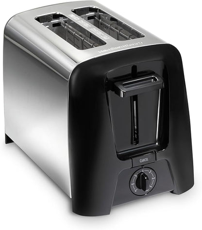 Hamilton Beach 2 Slice Toaster with Extra Wide Slots, Shade Selector, Auto-Shutoff, Cancel Button and Toast Boost, Black