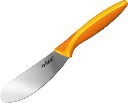 Zyliss Sandwich Knife & Condiment Spreader - Sandwich Spreader Knife for Butter, Cream Cheese, & Jellies - Butter for Bagels & Toast - Orange (Pack of 6)