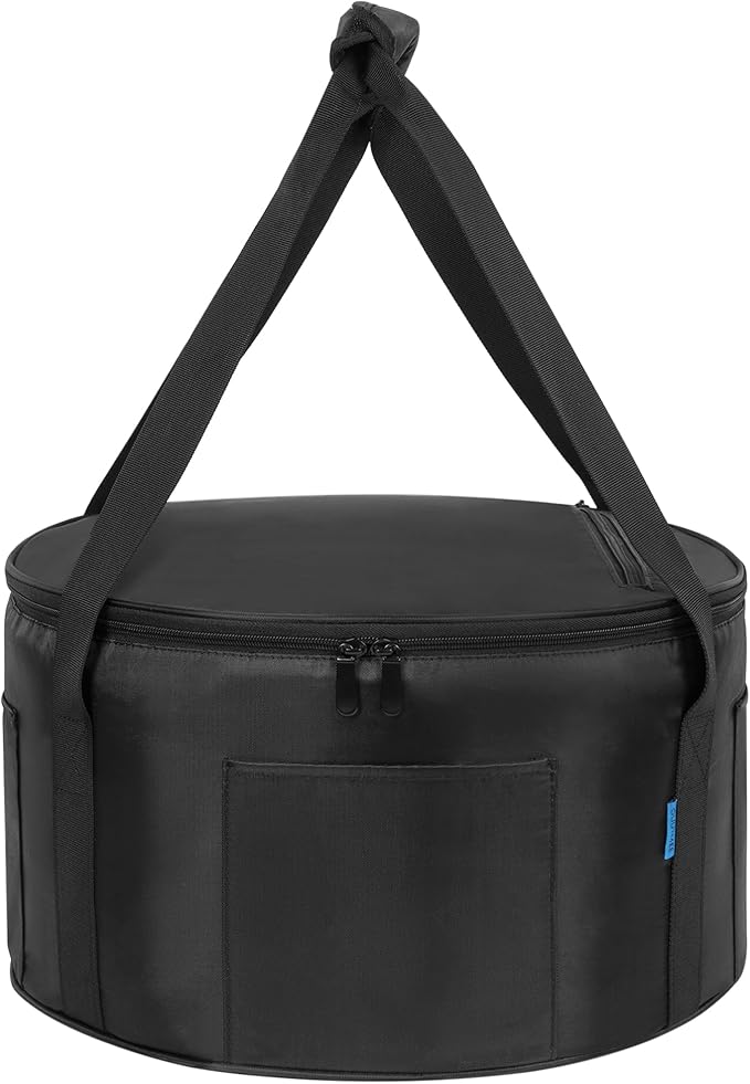 Dutch Oven Bag for 14 Inch,Durable Camp Dutch Oven Storage Bag,Carry Bag Extra Pockets and Sturdy Handles