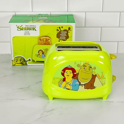 Uncanny Brands Shrek Two-Slice Toaster - Toasts Shrek’s Iconic Face Right On Your Bread