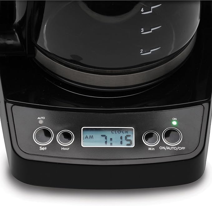 Capresso 5-Cup Mini Drip Coffee Maker, Black and Stainless Steel