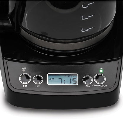 Capresso 5-Cup Mini Drip Coffee Maker, Black and Stainless Steel